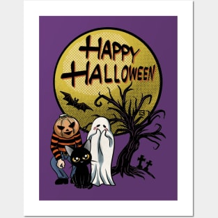 Happy Halloween Friends Posters and Art
